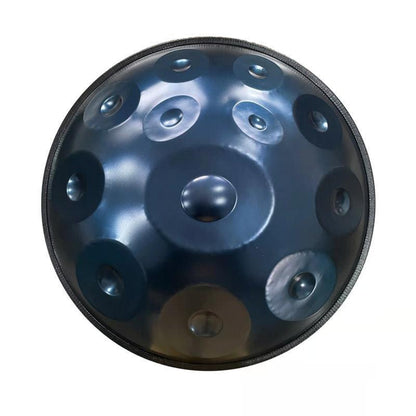 MiSoundofNature Maßgeschneiderte Handpan-Trommel 22 Zoll 14(12+2) Töne F3 Standardversion Schlaginstrument aus nitriertem Stahl, erhältlich in 432 Hz und 440 Hz 