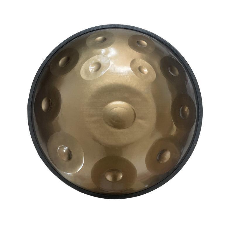 MiSoundofNature Tambour handpan personnalisé 22 pouces 14(12+2) notes F3 Version standard Instrument de percussion en acier inoxydable, disponible en 432 Hz et 440 Hz 