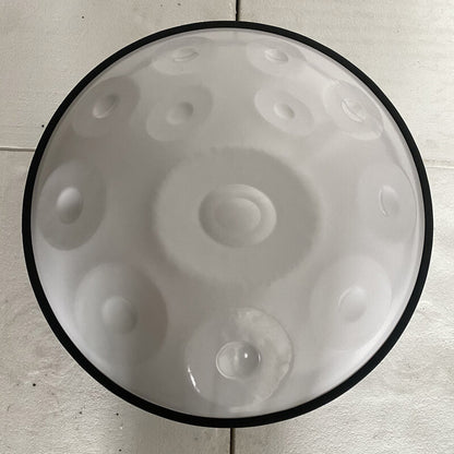 MiSoundofNature Customized Handpan Drum 22 Inch 14(12+2) Notes F3 Standard Version Stainless Steel Percussion Instrument, Available in 432 Hz and 440 Hz