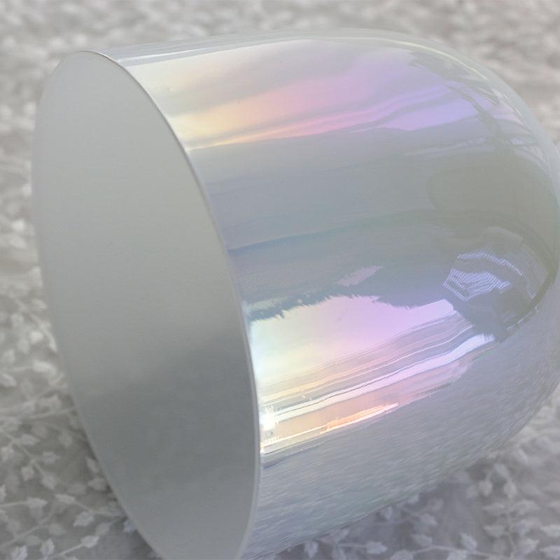 Mother Of Pearl Color Crystal Chalice Bowl Quartz Singing Bowl For Sound Healing Yoga Meditation - HLURU.SHOP