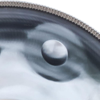 Mountain Rain 22 Inch 9 Notes Stainless Steel Handpan Drum, Kurd / Celtic Scale D Minor, Available in 432 Hz and 440 Hz, High-end Percussion Instrument - HLURU.SHOP