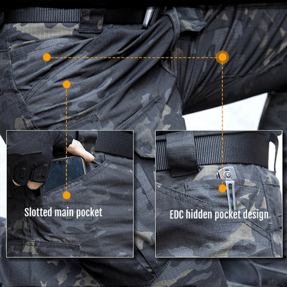 Lighteme IX8 Outdoor Waterproof Tactical Pants Dark-multicam