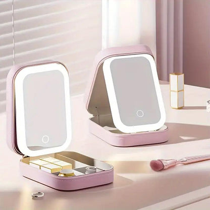 Lighteme LED Mirror Makeup Storage Box