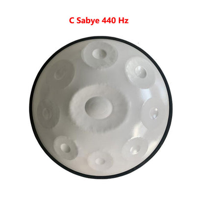 Lighteme Handmade Customized HandPan Drum C Sabye Scale 22 Inches 9 Notes 1.2mm Thickened Stainless Steel, Available in 432 Hz and 440 Hz