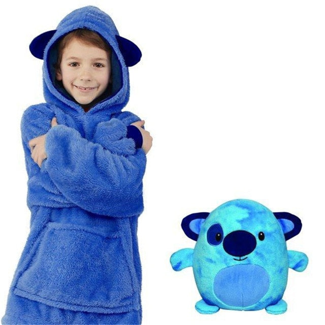 Lighteme Warm Comfy Pet Shaped Pillow Cum Hoodie