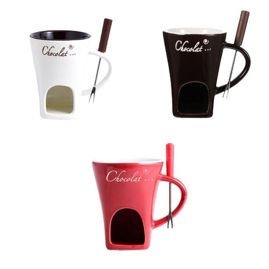 Lighteme Multifunctional Fondue Mug | Perfect for Chocolate, Cheese, DIY Candles & More