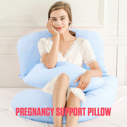 Lighteme All Night Sleep Pregnancy U Pillow- Must Have for Regular Comfort & Maternity Sleep