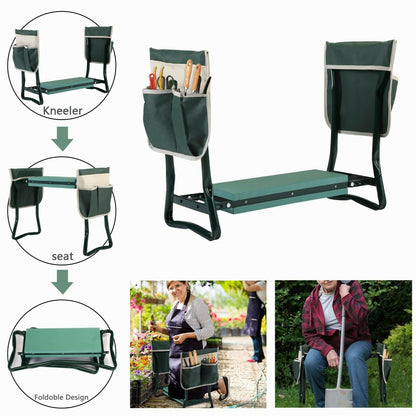 Lighteme Gardening Kneeler - PADDED GARDENING SEAT KNEELER WITH HANDLES