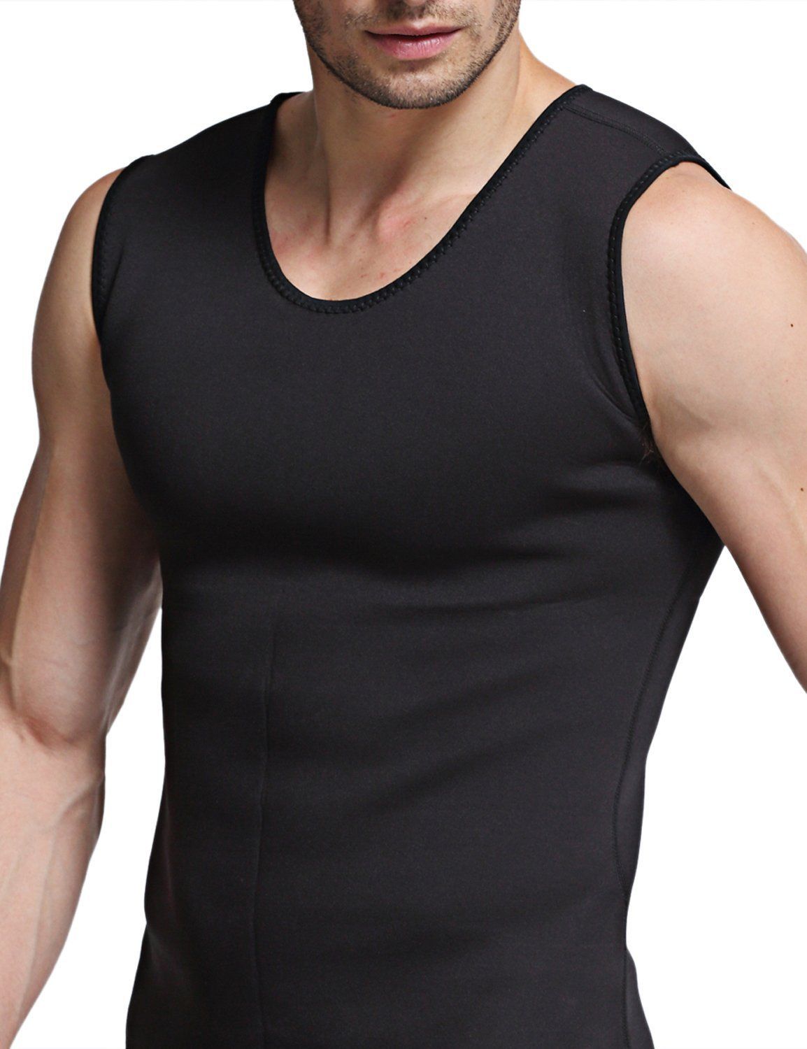 Lighteme Men's Sauna Vest Waist Shaper ~ Burn Stomach Fat!