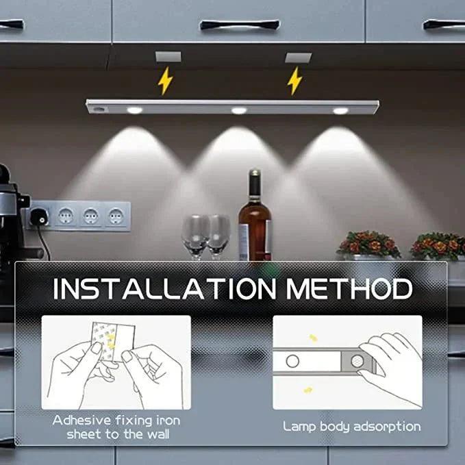 Lighteme LED rechargeable wireless self-adhesive induction cabinet light