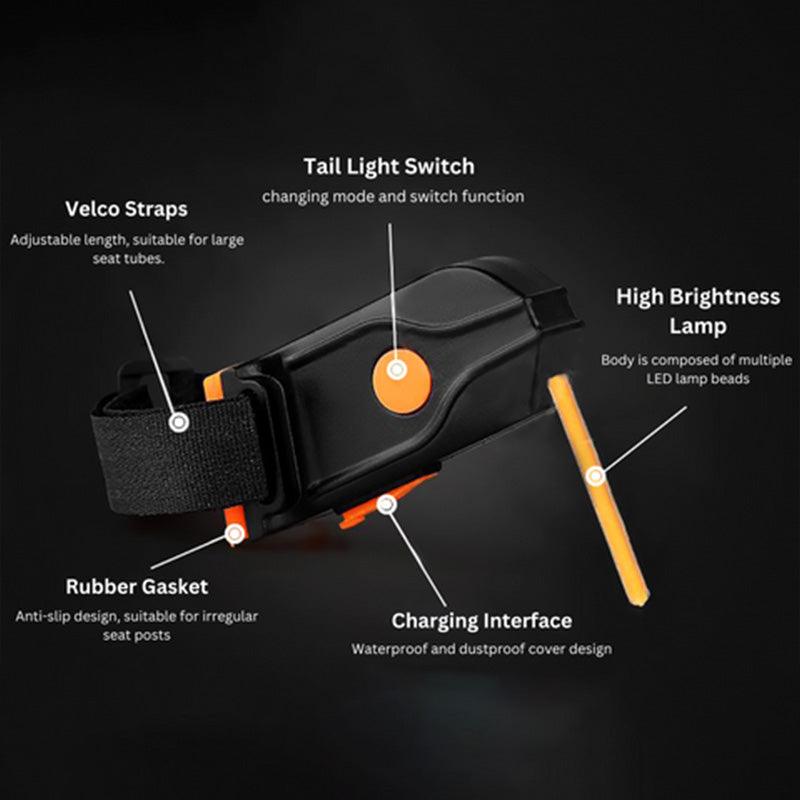 Lighteme Bicycle LED tail light - Safe and visible on the road!