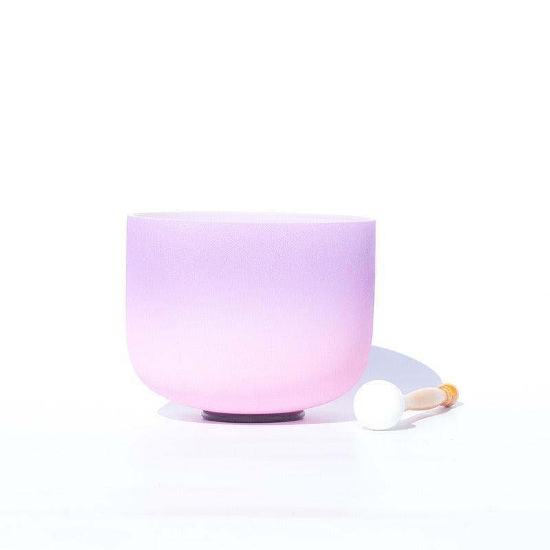 Stitching 7 Colors 440/432Hz Crystal Singing Bowl Rose Quartz Singing Bowl Chakra Sound Bath Bowl - HLURU.SHOP