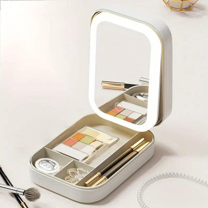 Lighteme LED Mirror Makeup Storage Box