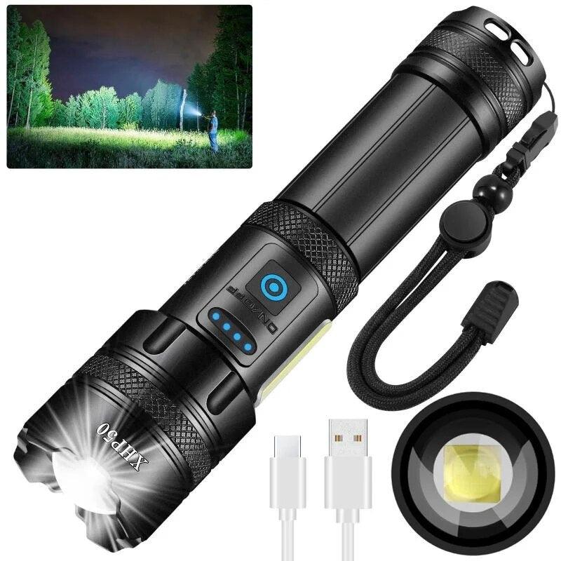 Lighteme LED Rechargeable Zoomable Flashlight