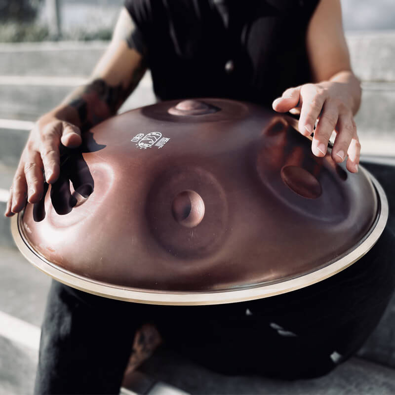10 Notes Handpan Drum 22-inch Stainless Steel Drum Hand Drum with