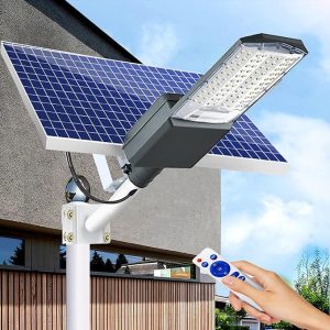 Lighteme 3500W Solar Street Lights Outdoor. IP67 Commercial Parking Lot Light Dusk to Dawn