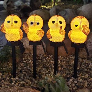 Lighteme Solar Owl Outdoor Decorative Lights