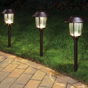 Lighteme Solar LED Large Pathway Lights 10 Lumen  - 6 Pack