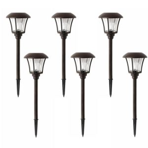 Lighteme Solar Pathway Light LED Landscape 10 Lumens Bronze (8-Pack)