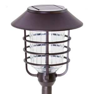 Lighteme Solar LED Pathway Lights - Oil-rubbed Bronze 4 Pack