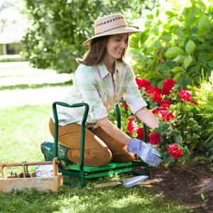 Lighteme Gardening Kneeler - PADDED GARDENING SEAT KNEELER WITH HANDLES
