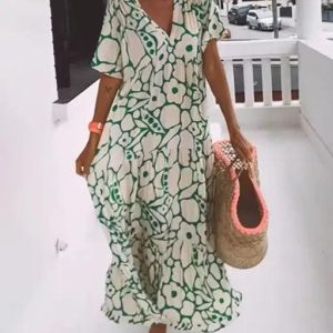 Lighteme RELAXED FLOWERED SUMMER DRESS