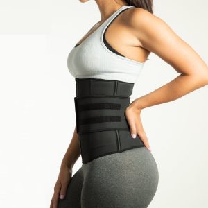 Lighteme Luxe Zip Up Waist Trainer - Velcro Compression Straps
