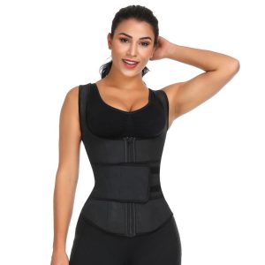 Lighteme Waist Trainer Sweat Belt Vest - Fitness Trimmer ~ With Velcro & Zipper!