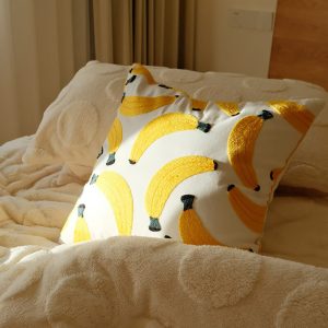 Lighteme Banana Throw Pillow Cover