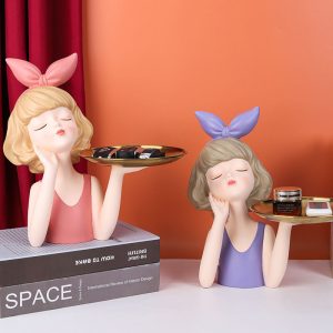 Lighteme Bow Girl Tray Storage