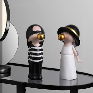 Lighteme Bubble Blowing Girl Resin Ornament