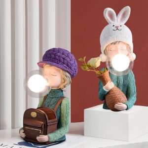 Lighteme Rabbit Ear Bubble Girl Desk Lamp