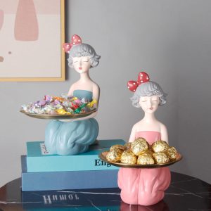 Lighteme Cute Butterfly Girl Resin Storage Decoration