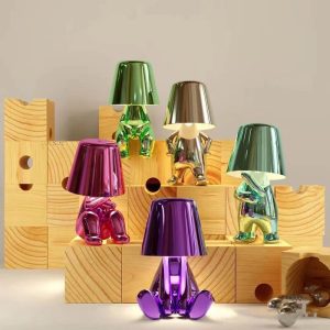 Lighteme Colorful Cute Humanoid Touch Resin Night Light