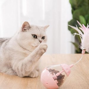 Lighteme Electric With Fashing Feather And Bell Stick Pet Activity Toy (2 colors)