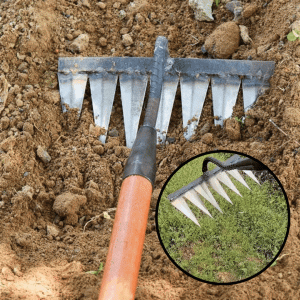 Lighteme Robust iron garden rake