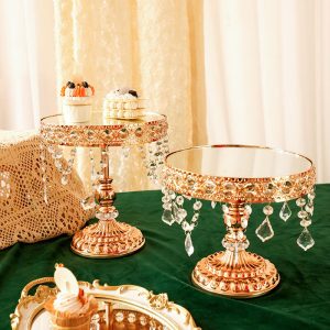 Lighteme Gilt Crystal Dessert Stand