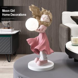 Lighteme Moon Girl Home Decoration