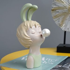 Lighteme Rabbit Girl Resin Ornament