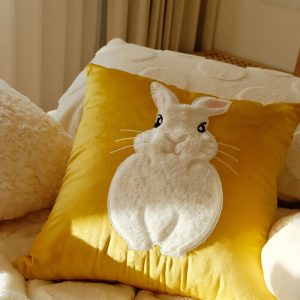 Lighteme Rabbit Throw Pillow Cover