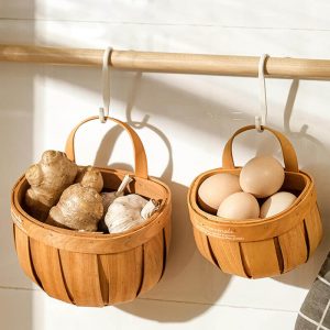 Lighteme Rattan Wall Hanging Storage Basket