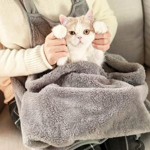 Lighteme Velvet Soft Cat Sleeping Apron Casual Outgoing Bag