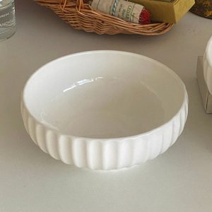 Lighteme Vertical Grain Ceramic Bowl