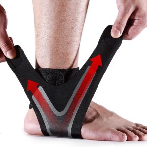 Lighteme Pair of Adjustable Ankle Support Brace for Running. Hiking and All Day Long Work