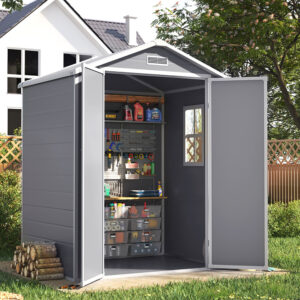 181CM Wide Plastic Garden Storage Shed