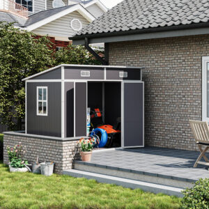 Outdoor Plastic Garden Storage Shed