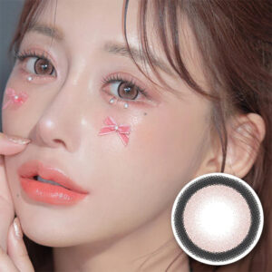 Flurry by Colors Contact Lenses Ring Pink Brown