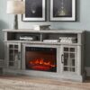 Isaac Farmhouse Fireplace TV Stand (Up to 65)