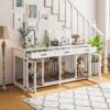 72.5 Mayer Double Dog Crate Furniture For 2 Dogs