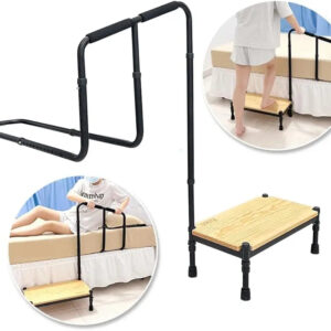 21.5 Elderly Bedside Step Stool With Bed Rail